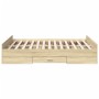 Bett aus Sonoma-Eichenholzwerkstoff mit Schubladen, 120 x 200 cm von vidaXL, Betten und Lattenroste - Ref: Foro24-3280302, Pr...