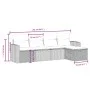 5-piece garden dining set and brown synthetic rattan cushions by vidaXL, Garden sets - Ref: Foro24-3263469, Price: 318,91 €, ...