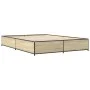 Sonoma oak metal engineered wood bed frame 140x200 cm by vidaXL, Beds and slatted bases - Ref: Foro24-3279843, Price: 124,91 ...