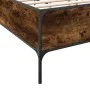Bettgestell aus Holzwerkstoff, Metall, geräucherte Eiche, 200 x 200 cm von vidaXL, Betten und Lattenroste - Ref: Foro24-32797...