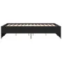 Estructura de cama madera de ingeniería y metal negro 140x190cm de vidaXL, Camas y somieres - Ref: Foro24-3279897, Precio: 13...