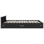 Black engineered wood bed frame with drawers 200x200 cm by vidaXL, Beds and slatted bases - Ref: Foro24-3279912, Price: 201,7...