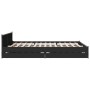 Estructura cama con cajones madera ingeniería negra 200x200 cm de vidaXL, Camas y somieres - Ref: Foro24-3279912, Precio: 204...