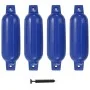 Boat bumpers 4 units blue PVC 41x11.5 cm by vidaXL, Docking and anchoring - Ref: Foro24-92376, Price: 49,05 €, Discount: %