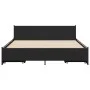 Black engineered wood bed with drawers 120x190 cm by vidaXL, Beds and slatted bases - Ref: Foro24-3279952, Price: 177,93 €, D...