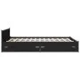 Black engineered wood bed with drawers 120x190 cm by vidaXL, Beds and slatted bases - Ref: Foro24-3279952, Price: 177,93 €, D...