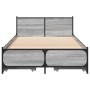Cama con cajones madera ingeniería gris Sonoma 100x200 cm de vidaXL, Camas y somieres - Ref: Foro24-3279965, Precio: 157,43 €...