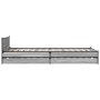 Cama con cajones madera ingeniería gris Sonoma 100x200 cm de vidaXL, Camas y somieres - Ref: Foro24-3279965, Precio: 157,43 €...