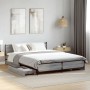 Cama con cajones madera de ingeniería gris Sonoma 135x190 cm de vidaXL, Camas y somieres - Ref: Foro24-3279950, Precio: 180,05 €