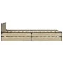 Sonoma oak engineered wood bed with drawers 75x190 cm by vidaXL, Beds and slatted bases - Ref: Foro24-3279973, Price: 143,49 ...