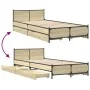 Bett aus Sonoma-Eichenholzwerkstoff mit Schubladen 75x190 cm von vidaXL, Betten und Lattenroste - Ref: Foro24-3279973, Preis:...