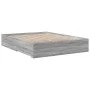 Sonoma gray engineered wood bed with drawers 140x200 cm by vidaXL, Beds and slatted bases - Ref: Foro24-3280389, Price: 186,9...