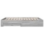 Sonoma-graues Holzwerkstoffbett mit Schubladen, 160 x 200 cm von vidaXL, Betten und Lattenroste - Ref: Foro24-3280375, Preis:...