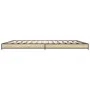 Estructura cama madera ingeniería metal roble Sonoma 200x200 cm de vidaXL, Camas y somieres - Ref: Foro24-845127, Precio: 103...