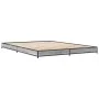 Sonoma gray metal engineered wood bed frame 140x190 cm by vidaXL, Beds and slatted bases - Ref: Foro24-845159, Price: 91,65 €...