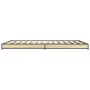 Estructura cama madera ingeniería metal roble Sonoma 120x190 cm de vidaXL, Camas y somieres - Ref: Foro24-845167, Precio: 84,...