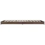 Engineered wood metal bed frame brown oak 75x190 cm by vidaXL, Beds and slatted bases - Ref: Foro24-845190, Price: 55,10 €, D...
