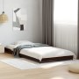 Black engineered wood and metal bed frame 75x190 cm by vidaXL, Beds and slatted bases - Ref: Foro24-845186, Price: 55,95 €, D...