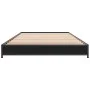 Black engineered wood and metal bed frame 75x190 cm by vidaXL, Beds and slatted bases - Ref: Foro24-845186, Price: 55,32 €, D...