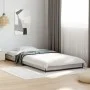 Sonoma gray metal engineered wood bed frame 90x190 cm by vidaXL, Beds and slatted bases - Ref: Foro24-845184, Price: 68,76 €,...