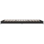 Estructura de cama madera ingeniería y metal negro 100x200 cm de vidaXL, Camas y somieres - Ref: Foro24-845171, Precio: 59,22 €