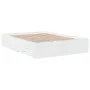 Weißes Holzwerkstoffbett mit Schubladen 120x190 cm von vidaXL, Betten und Lattenroste - Ref: Foro24-3280412, Preis: 170,10 €,...