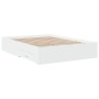 Weißes Holzwerkstoffbett mit Schubladen 120x190 cm von vidaXL, Betten und Lattenroste - Ref: Foro24-3280412, Preis: 171,43 €,...