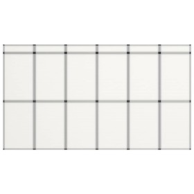 Cartelera de exposición plegable 18 paneles blanco 362x200 cm