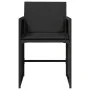 Garden chairs with cushions 4 units black synthetic rattan by vidaXL, Garden chairs - Ref: Foro24-4007456, Price: 178,83 €, D...