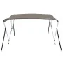 Bimini-Top mit 3 Bögen grau 184x170x133 cm von vidaXL, Aufbewahrungsabdeckungen für Boote - Ref: Foro24-94799, Preis: 169,41 ...