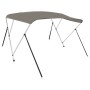 Bimini-Top mit 3 Bögen grau 182x184x136 cm von vidaXL, Aufbewahrungsabdeckungen für Boote - Ref: Foro24-94800, Preis: 154,40 ...