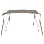 Bimini-Top mit 3 Bögen grau 182x184x136 cm von vidaXL, Aufbewahrungsabdeckungen für Boote - Ref: Foro24-94800, Preis: 148,78 ...