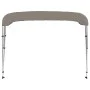 Bimini-Top mit 3 Bögen grau 182x184x136 cm von vidaXL, Aufbewahrungsabdeckungen für Boote - Ref: Foro24-94800, Preis: 148,78 ...
