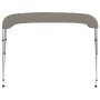 Toldo bimini de 3 arcos gris 182x184x136 cm