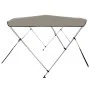 Bimini-Top mit 3 Bögen grau 182x184x136 cm von vidaXL, Aufbewahrungsabdeckungen für Boote - Ref: Foro24-94800, Preis: 148,78 ...