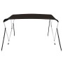 Toldo bimini de 3 arcos negro 183x152x133 cm