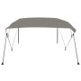 Toldo bimini de 4 arcos gris 243x250x131 cm