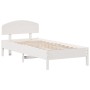 White pine wood bed frame with headboard 100x200cm by vidaXL, Beds and slatted bases - Ref: Foro24-3207218, Price: 153,14 €, ...