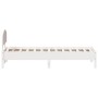 White pine wood bed frame with headboard 100x200cm by vidaXL, Beds and slatted bases - Ref: Foro24-3207218, Price: 153,14 €, ...