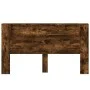 Headboard with LED smoked oak 180x16.5x103.5 cm by vidaXL, Headboards and footboards - Ref: Foro24-839263, Price: 114,35 €, D...
