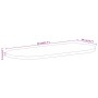 Oval table top solid rough mango wood 80x40x2.5 cm by vidaXL, Table tops - Ref: Foro24-370102, Price: 49,53 €, Discount: %