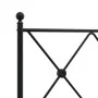 Bed frame with headboard and black metal footboard 107x203cm by vidaXL, Beds and slatted bases - Ref: Foro24-376516, Price: 9...