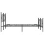 Estructura de cama cabecero y estribo metal negro 140x200 cm de vidaXL, Camas y somieres - Ref: Foro24-376521, Precio: 139,39...
