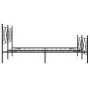 Black metal headboard and footboard bed frame 160x200 cm by vidaXL, Beds and slatted bases - Ref: Foro24-376523, Price: 133,6...