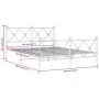 Bettgestell mit Kopf- und Fußteil aus schwarzem Metall, 160 x 200 cm von vidaXL, Betten und Lattenroste - Ref: Foro24-376523,...
