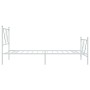 Metallbettgestell mit Kopf- und Fußteil weiß 90x190 cm von vidaXL, Betten und Lattenroste - Ref: Foro24-376561, Preis: 76,01 ...