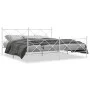 Metallbettgestell mit Kopf- und Fußteil weiß 193x203 cm von vidaXL, Betten und Lattenroste - Ref: Foro24-376575, Preis: 140,6...