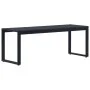 Banco de jardín tablero PS negro 120,5 cm de vidaXL, Bancos de jardín - Ref: Foro24-49492, Precio: 98,74 €, Descuento: %