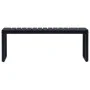 Banco de jardín tablero PS negro 120,5 cm de vidaXL, Bancos de jardín - Ref: Foro24-49492, Precio: 98,74 €, Descuento: %