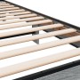 Sonoma-graues Metall-Holzwerkstoff-Bettgestell, 75 x 190 cm von vidaXL, Betten und Lattenroste - Ref: Foro24-845815, Preis: 8...